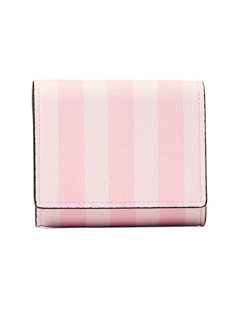 Victoria's Secret Striped Pink Compact Wallet